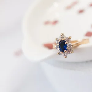 Anillo oro 18k lady zafiro
