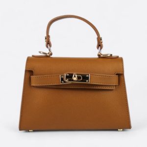 Bolso KL Mini Piel Saffiano – Camel