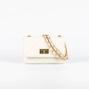Bolso Acolchado Classic Mini – Beige