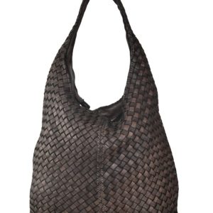 Bolso Hobo Trenzado Isabella – Marrón Chocolate