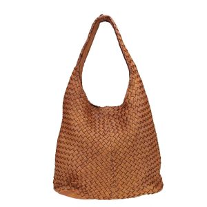 Bolso Hobo Trenzado Isabella – Camel