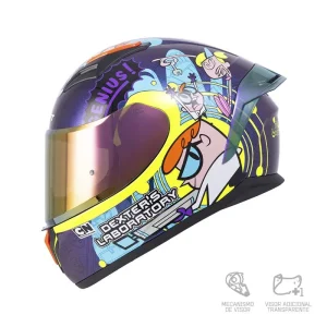 CASCO INTEGRAL SHAFT 582SP EVO LABORATORIO DE DEXTER CAMALEÓN CARTOON NETWORK