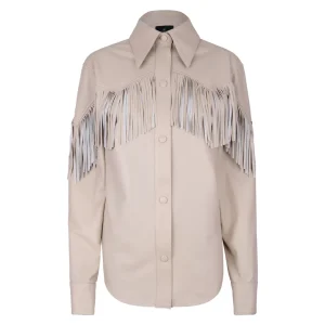 Camisola flecos hueso