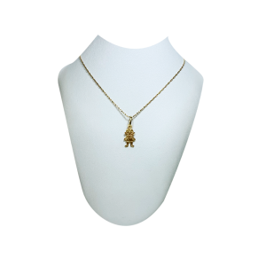 Collar oro 18k más niña