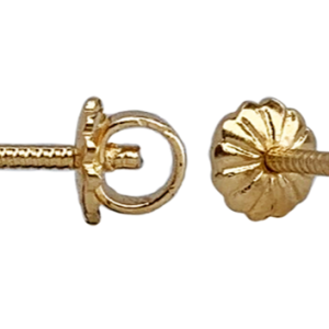 Un tornillo rosca oro 18k