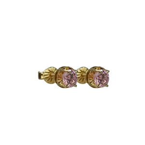 Aro oro 18k chatón rosa N2