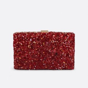 Clutch De Fiesta Pedrería – Rojo
