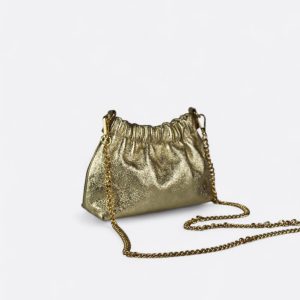 SIENA – Bolso De Mano Y Bandolera Pequeño Dorado