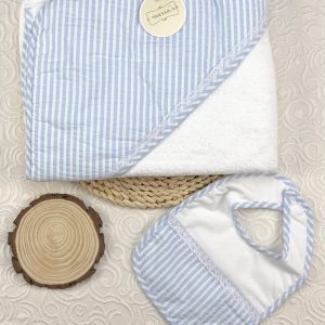 Toalla + Baber Rallas Celeste
