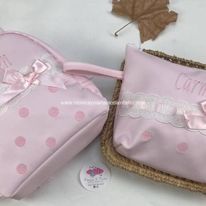 Mochila + Neceser Panetes rosa
