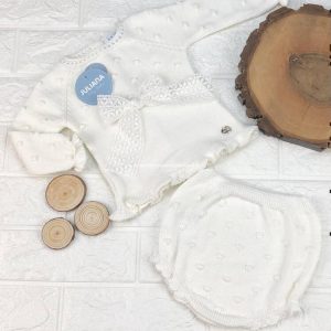 Conjunto Braga punto Bodoque Lazo Beig j5095