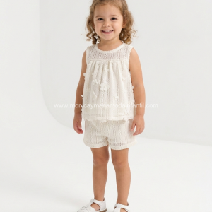 Conjunto Mariposas Beige