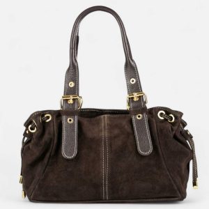 ERICE – Tote De Ante Marrón Chocolate