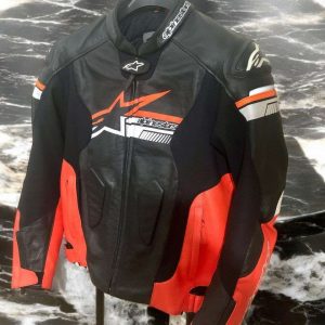 Chaqueta de cuero para motociclistas