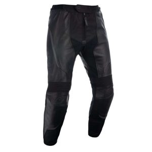 Pantalones de Moto en Cuero hombre negro