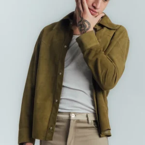 Camisa Clásica ante verde