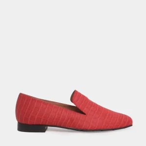 Crocodile Vegan Rouge Loafers