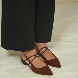 Menorca Tobacco Backless Sandals