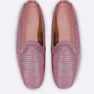 Pink metallic NY loafer