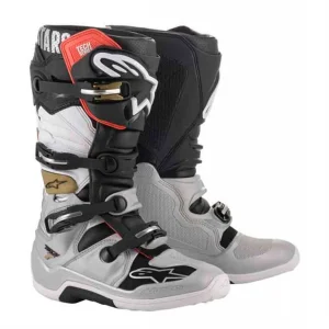 BOTAS ALPINESTARS TECH 7 NEGRO-BLANCO-PLATA-ORO