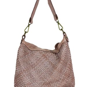 Bolso Bandolera Trenzado Milano – Rosa Empolvado