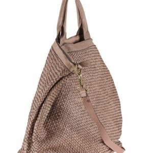 Bolso Piel Trenzado Joy – Rosa Empolvado