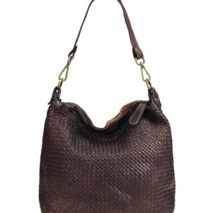 Bolso Bandolera Trenzado Milano – Marrón Chocolate