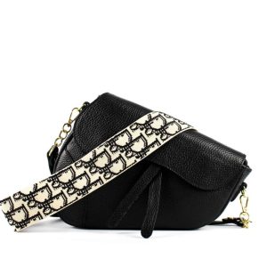Bolso Piel Silla de Montar Negro