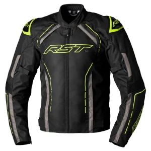 CHAQUETA RST S1 NEGRO AMARILLO