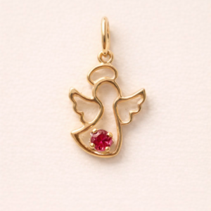 Colgante Ángel Rubí Oro