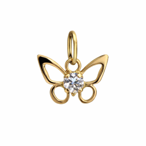 Colgante Oro Mariposa Circón