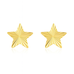 Aro oro estrella satinada