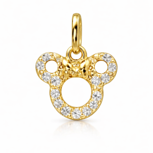 Colgante oro Minnie circón