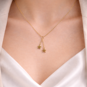 Collar Oro Dos Estrellas