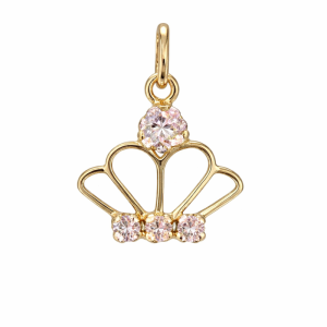 Colgante oro corona circones