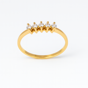 Anillo oro circones grifas