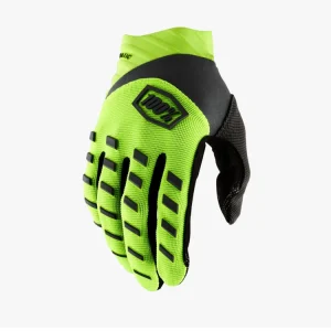 GUANTES 100% AIRMATIC AMARILLO NEGRO