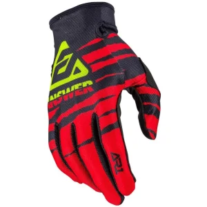 GUANTES ANSWER AR1 PRO GLO ROJO