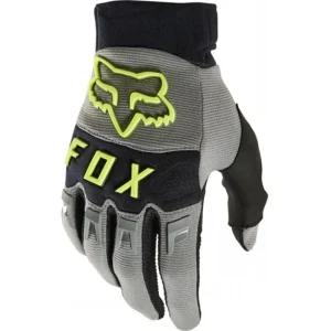 GUANTES FOX DIRTPAW CE GRIS AMARILLO